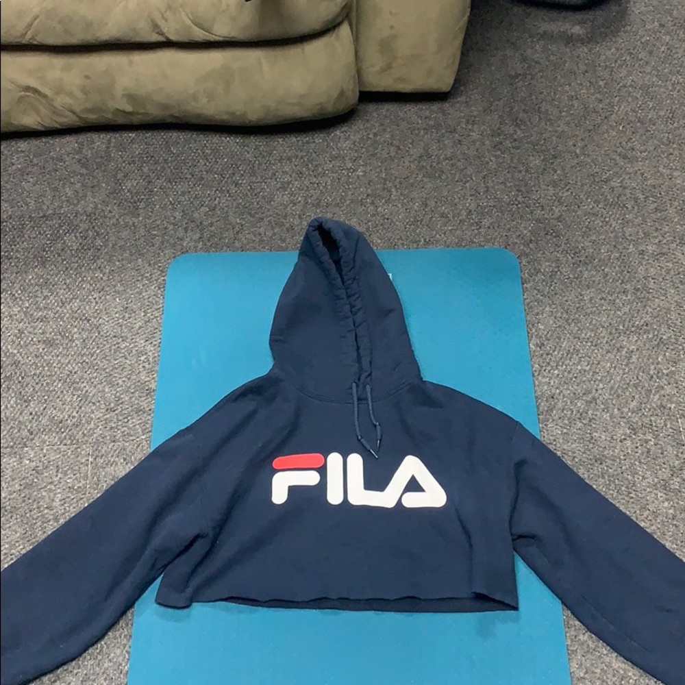 cropped Fila hoodie